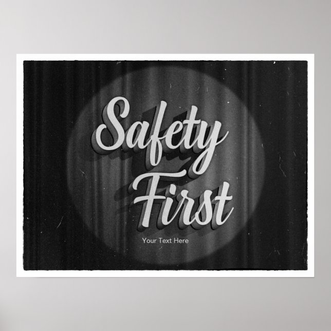 Safety First Classic Cinema Title Poster (Front)