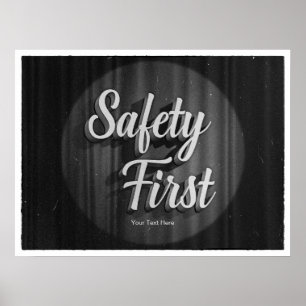 Safety First Old Movie Poster