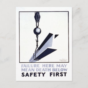 Safety First Postcard
