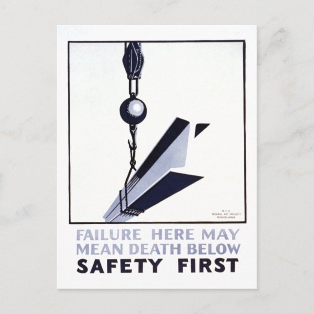 Safety First Postcard (Front)