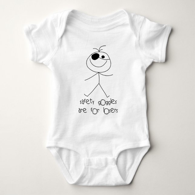 Safety Goggles Baby Bodysuit (Front)