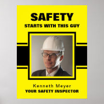 Safety Inspector Yellow & Black Workplace
