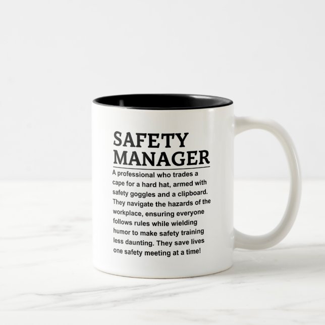 Safety manager Two-Tone coffee mug (Right)