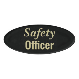 Safety Officer Personalise able Name Tag