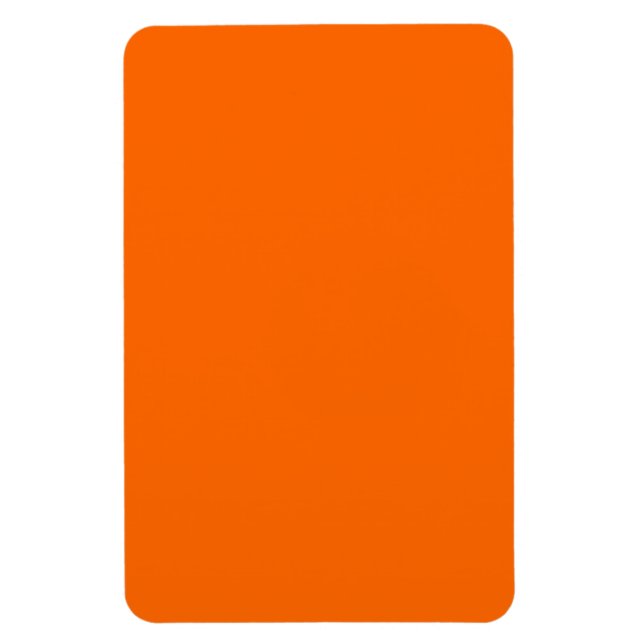 Safety Orange Simple Colour Complementing Magnet (Vertical)