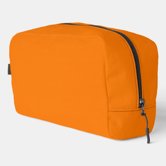 Safety Orange Solid Colour Dopp Kit (Right Corner)