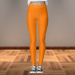 Safety Orange Solid Colour Leggings<br><div class="desc">Safety Orange Solid Colour</div>