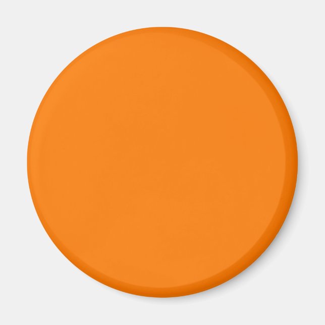 Safety Orange Solid Colour Magnet (Front)
