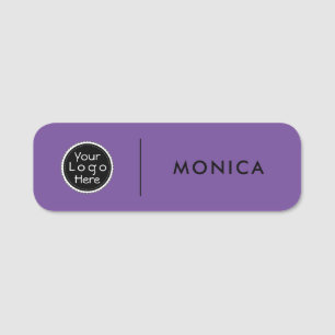 Safety Pin Name Tag or Magnetic with Custom Logo