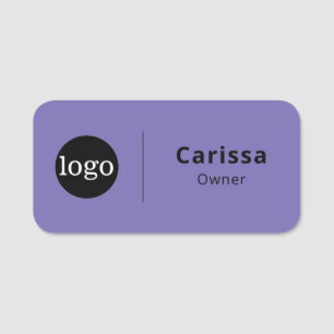 Safety Pin Name Tag or Magnetic with Custom Logo