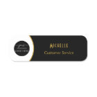 Safety Pin Name Tag or Magnetic with Custom Logo