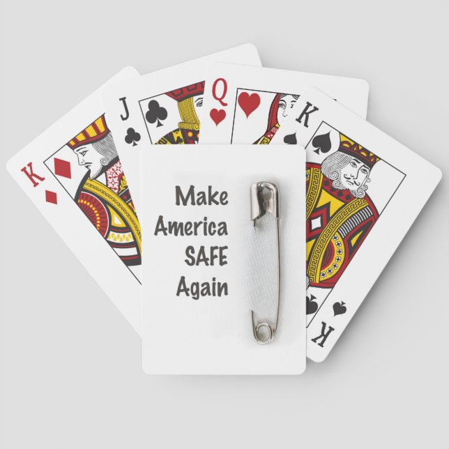 Safety Pin Playing Cards (Back)