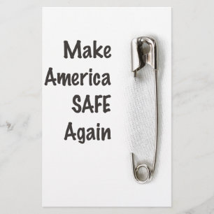 Safety Pin Stationery