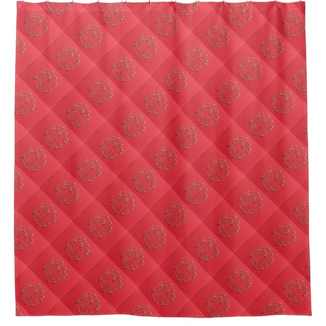 Safety-pins Shower Curtain (Front)