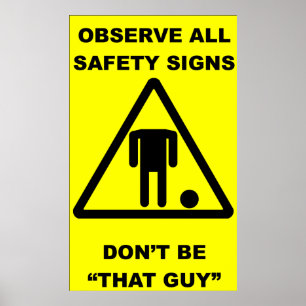 Safety Sign Warning