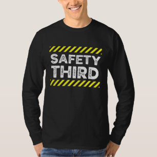 Safety Third 4th Of July Patriotic Bang Fireworks T-Shirt