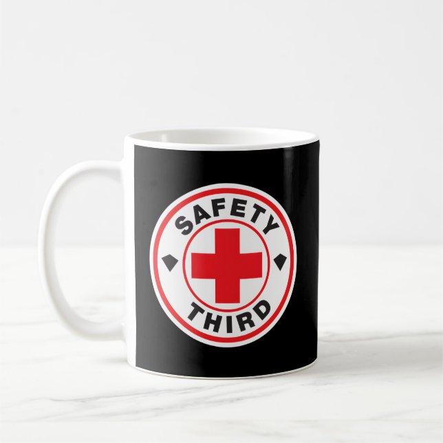 Safety Third Pull Over Coffee Mug (Left)
