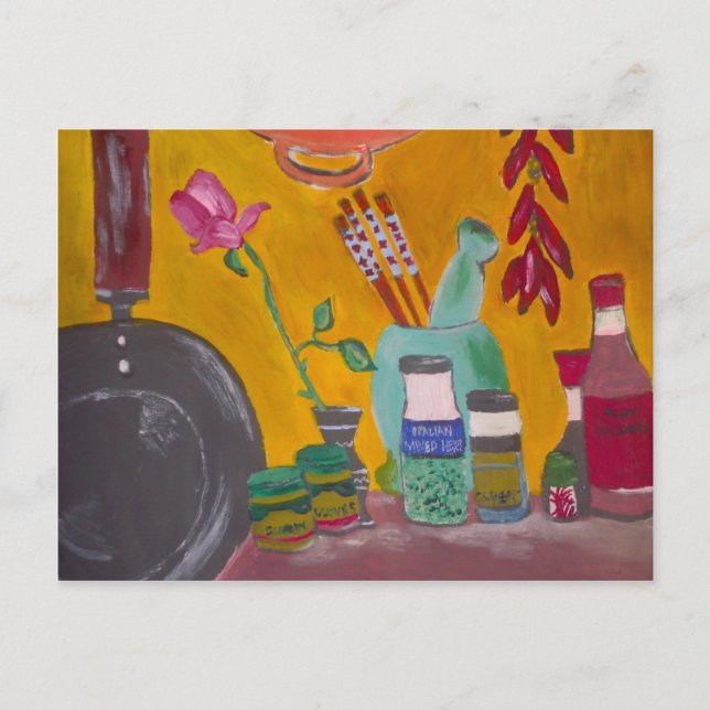 Saffron And Chillies Postcard (Front)