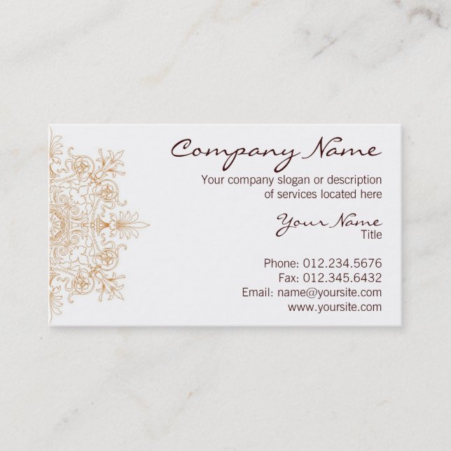 Saffron Business Card (Front)