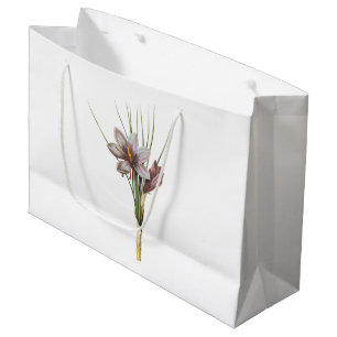 saffron crocus(Crocus sativus) by Redouté Large Gift Bag