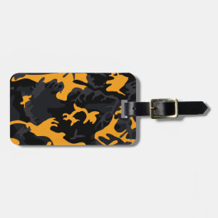 Saffron Highlights Camo Luggage Tag