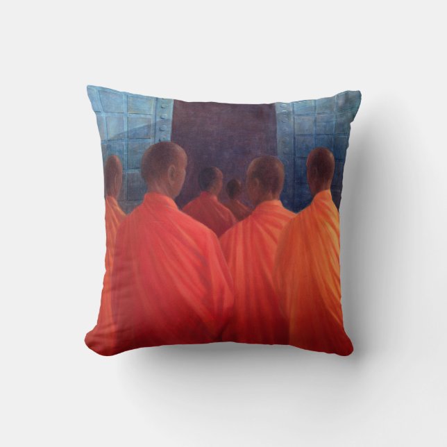 Saffron Monks Cushion (Front)