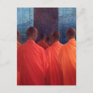 Saffron Monks Postcard