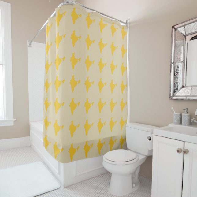 Saffron Spice Moods India Shower Curtain (In Situ)