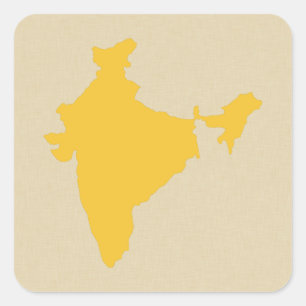 Saffron Spice Moods India Square Sticker