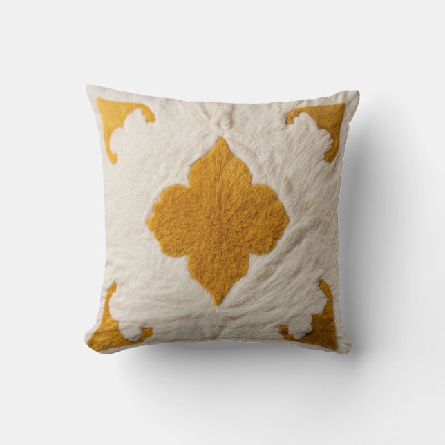 Saffron Splendour" Persian Yellow Kilim Pillows (Front)