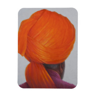 Saffron Turban 2014 Magnet