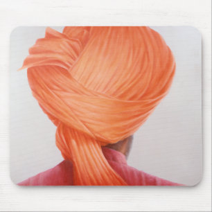 Saffron Turban Mouse Pad