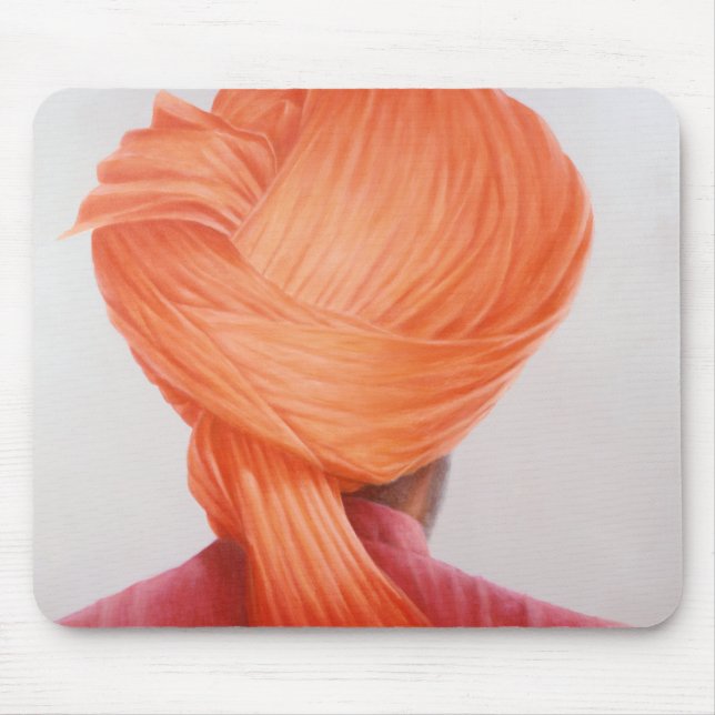 Saffron Turban Mouse Pad (Front)