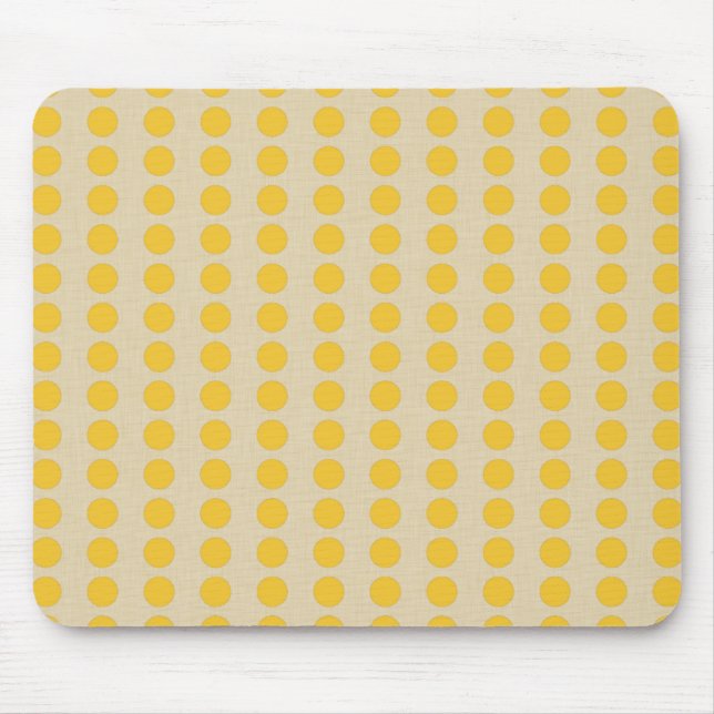 Safron Spice Moods Dots Mouse Pad (Front)