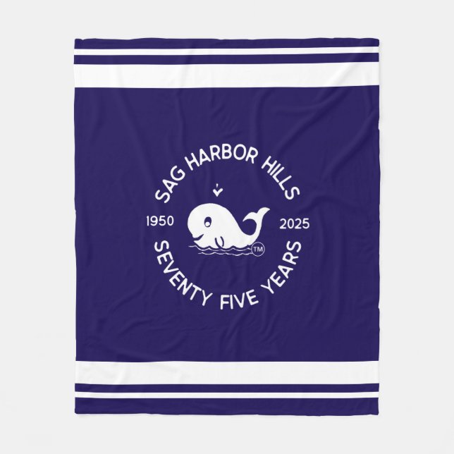 SAG HARBOR HILLS 75TH FLEECE BLANKET (Front)