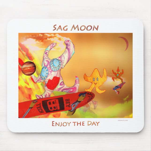 Sag Moon Mouse Pad (Front)