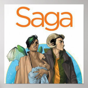Saga Comic Poster