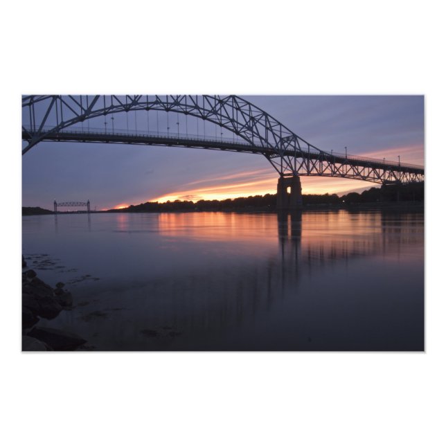 Sagamor Bridge over Cape Cod canal, 2 Photo Print (Front)
