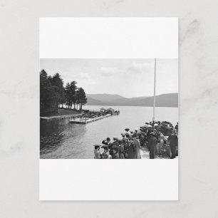 Sagamore Dock, Lake George: 1904 Postcard