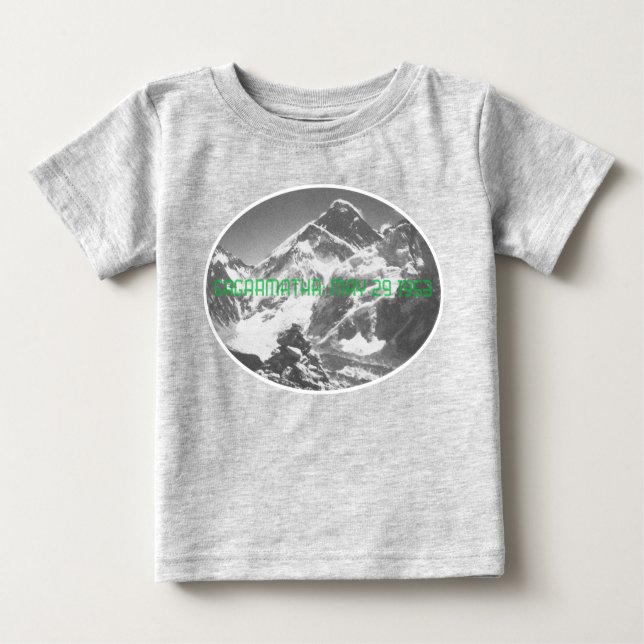 Sagarmatha, (Everest) First Ascent Souvenir Baby T-Shirt (Front)