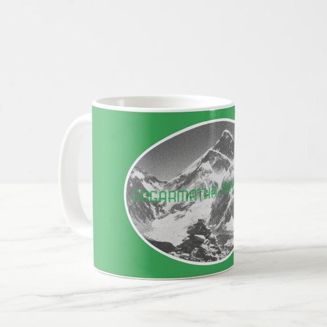 Sagarmatha, (Everest) First Ascent Souvenir Coffee Mug (Front Left)