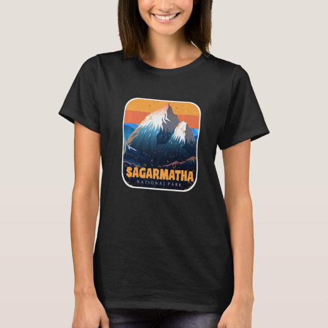 Sagarmatha Mountains National Park Everest Nepal T T-Shirt (Front)