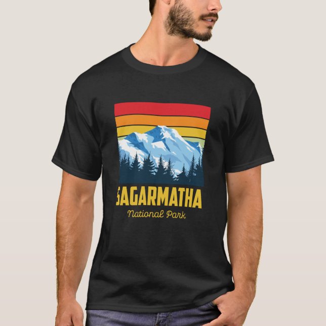 Sagarmatha National Park Souvenir Everest Tibet Ne T-Shirt (Front)
