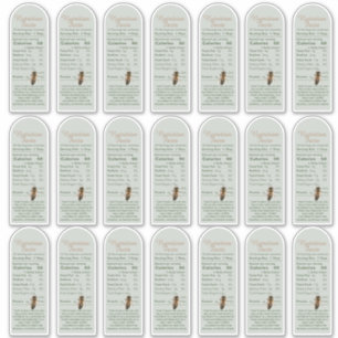 SAGE 16 oz Muth Honey Jar and bee Nutrition Facts