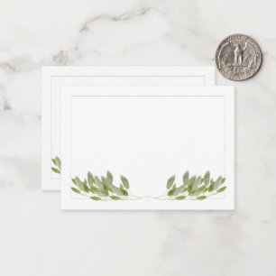 SAGE 3.5x2.5 Flat Note Card / Horizontal