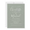 Sage All In One Simple Elegant Script Wedding Invi