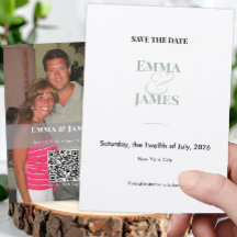 Sage Ampersand Photo Save the Date | Wedding