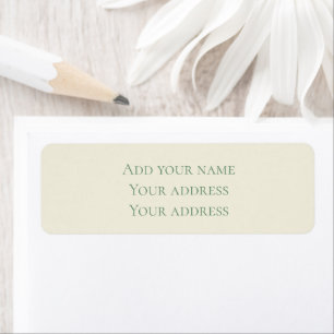 Sage and Cream Custom Christmas Return Address Label