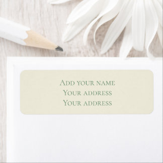 Sage and Cream Custom Christmas Return Address Label