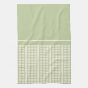 Sage and Cream Tea Towel